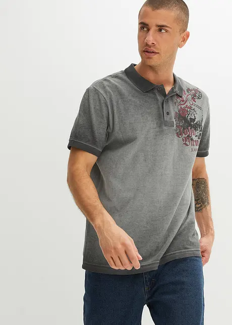 Polo in piquet, loose fit, bonprix