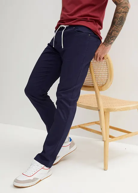 Pantaloni elasticizzati con elastico in vita e taglio comfort regular fit, straight, bonprix