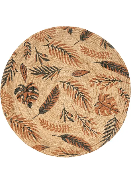 Tappeto rotondo con foglie, bpc living bonprix collection