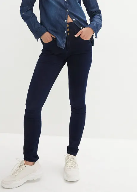 Jeans termici modellanti skinny, vita alta, bonprix