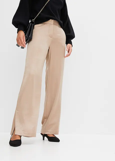 Pantaloni a palazzo in satin, BODYFLIRT