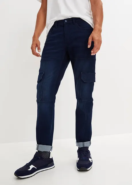 Jeans termici cargo slim fit, straight, John Baner JEANSWEAR