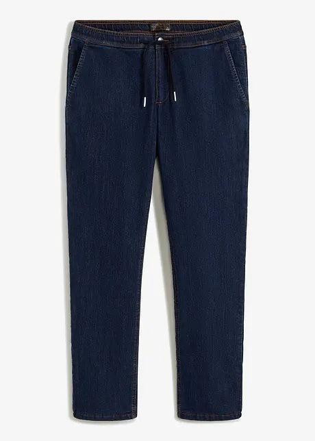 Jeans termici con elastico in vita regular fit, straight, bonprix