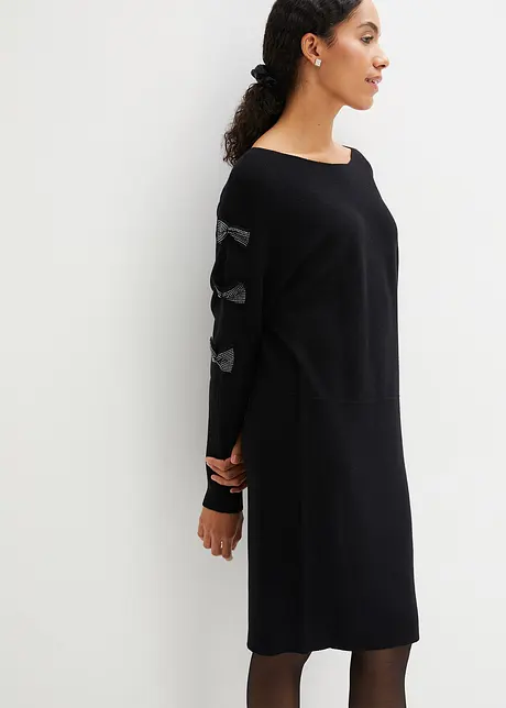 Abito in maglia con strass, BODYFLIRT