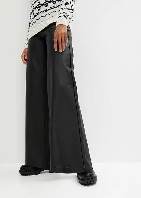 Pantaloni larghi in similpelle, RAINBOW