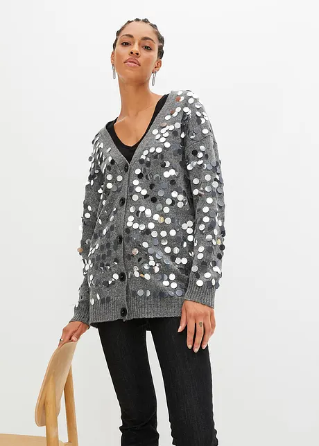 Cardigan con paillettes, BODYFLIRT boutique