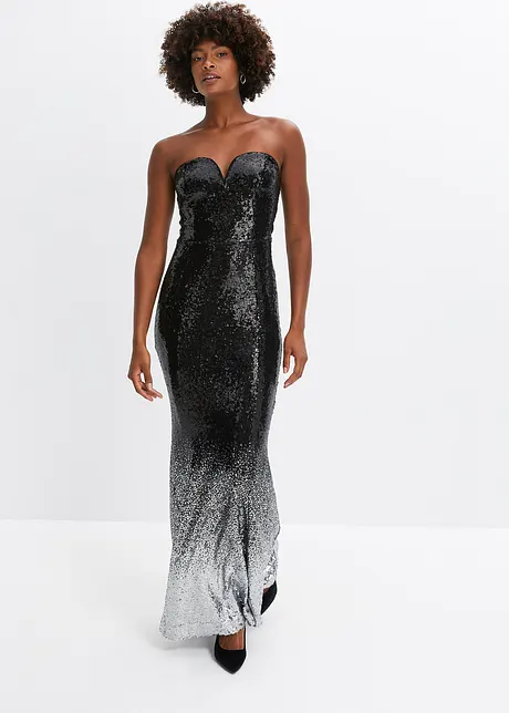 Abito lungo con paillettes, BODYFLIRT boutique