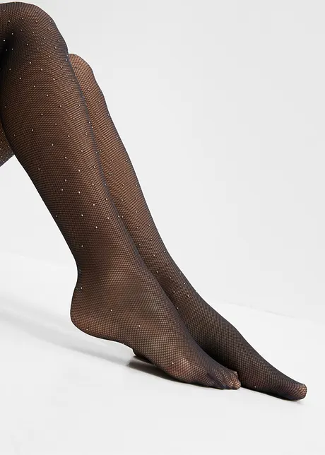 Collant con pois glitterati, bpc bonprix collection