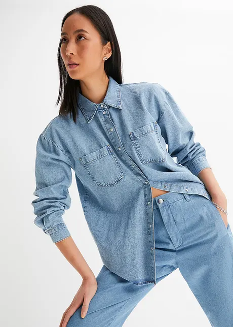 Camicia in jeans oversize, bonprix