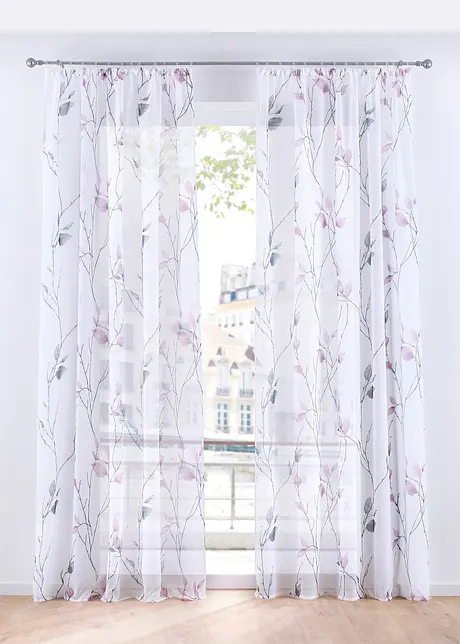 Tenda trasparente con poliestere riciclato (pacco da 1), bonprix