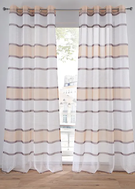 Tenda con stampa a righe con poliestere riciclato (pacco da 1), bonprix