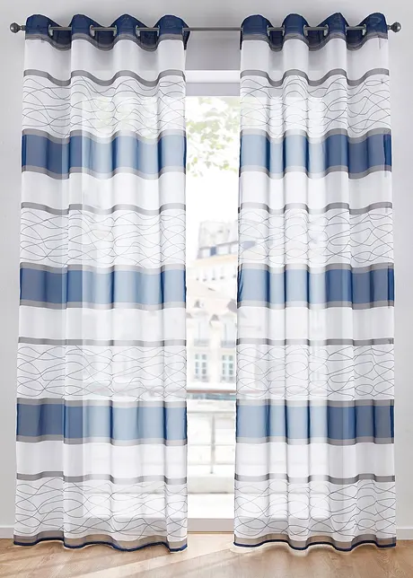 Tenda con stampa a righe con poliestere riciclato (pacco da 1), bonprix