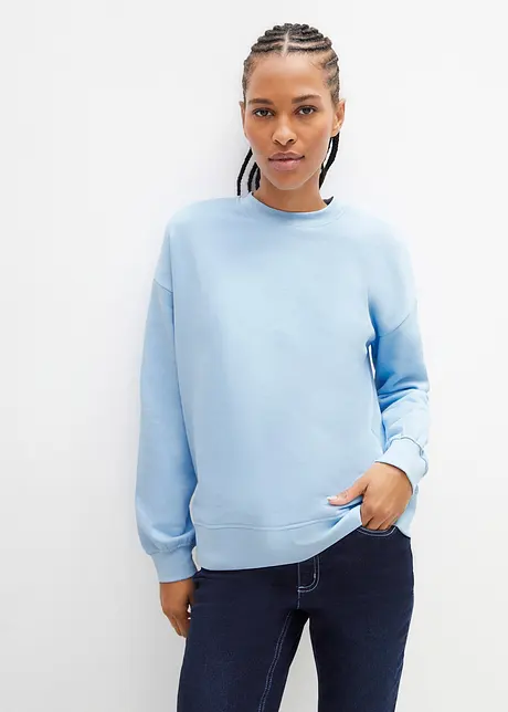 Felpa oversize in puro cotone, bonprix