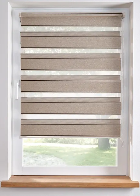 Tenda a rullo doppia in tessuto strutturato, bpc living bonprix collection