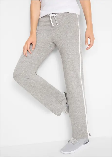 Pantaloni in felpa di puro cotone pesante (pacco da 2), bonprix