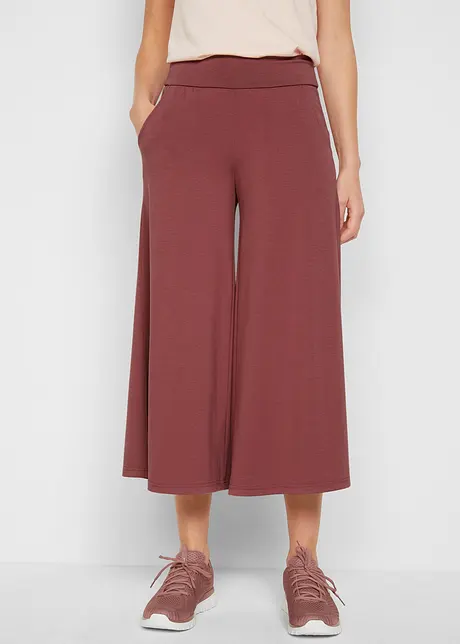 Pantaloni culotte loungewear con gambe larghe, bonprix