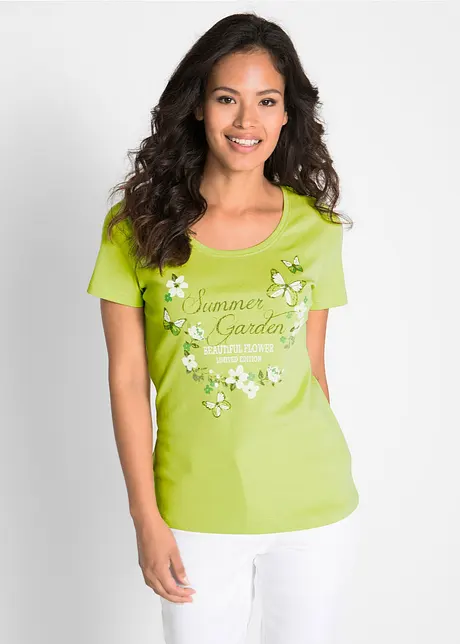 T-shirt in cotone a maniche corte, bonprix