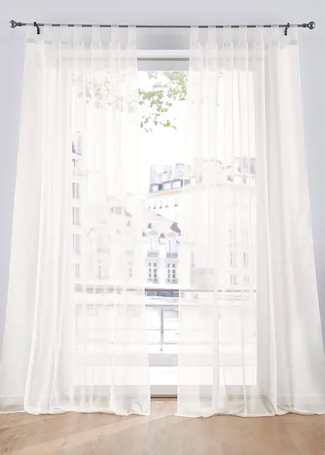 Tende trasparenti in leggero voile (pacco da 2), bonprix
