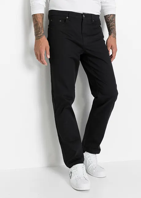 Pantaloni elasticizzati classic fit con puro cotone, straight, bonprix