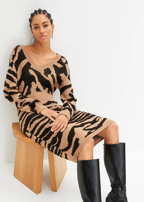 Abito in maglia jacquard, BODYFLIRT boutique