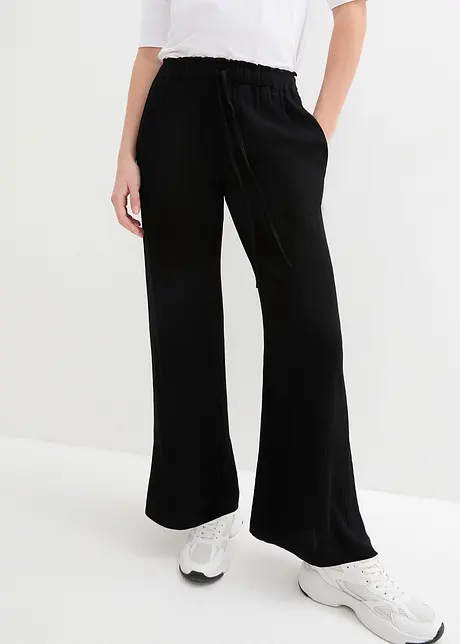 Pantaloni a palazzo in pura viscosa, bonprix