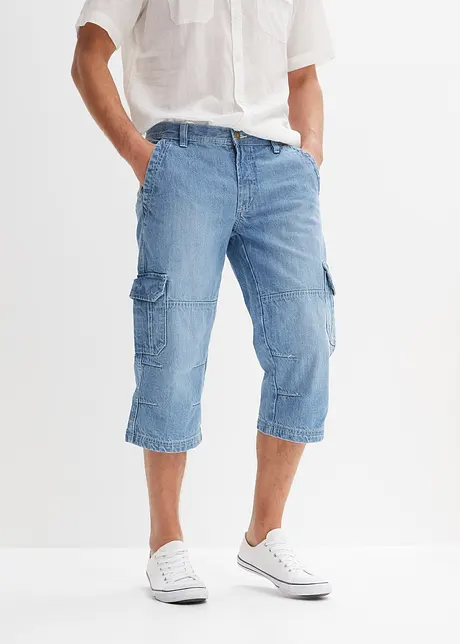 Jeans cargo a pinocchietto regular fit, straight, bonprix