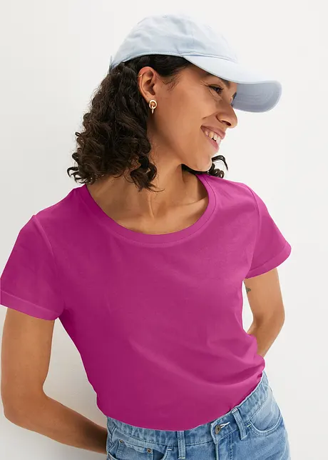 Maglia con scollo rotondo e maniche corte (pacco da 5), bonprix