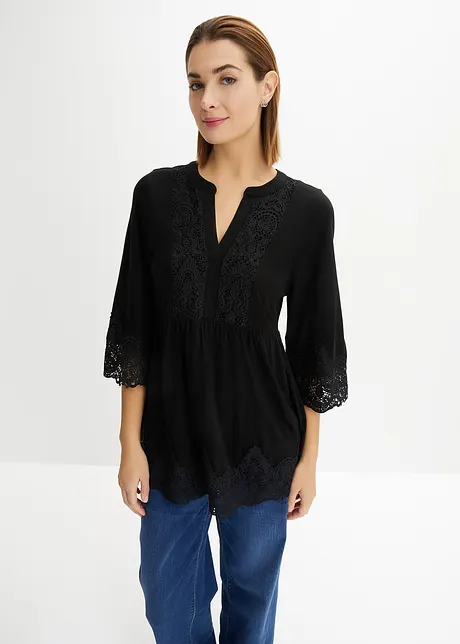 Maglia lunga in viscosa, bonprix