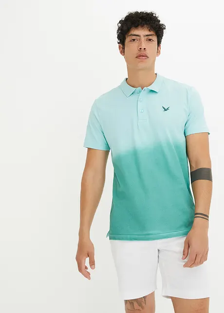 Polo in cotone biologico con colori sfumati, bonprix