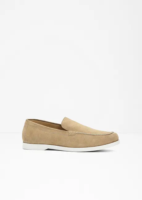 Slip on in pelle, bonprix PREMIUM