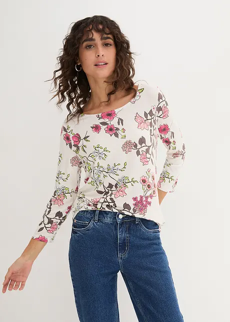 Maglia a fiori, bonprix