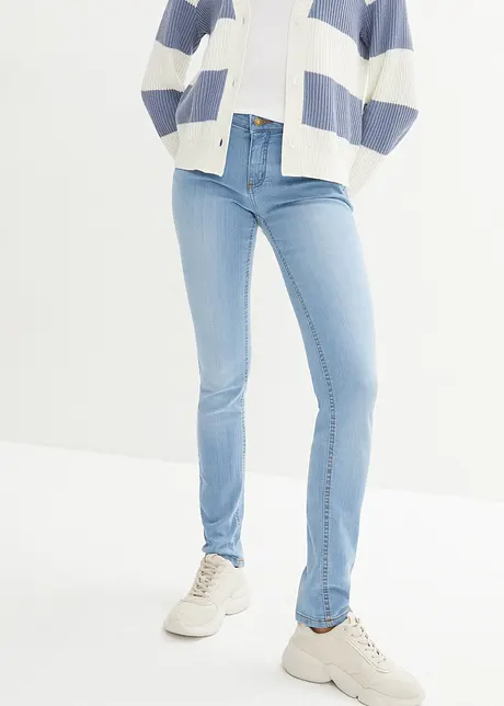 Jeans skinny elasticizzati, vita media, bonprix