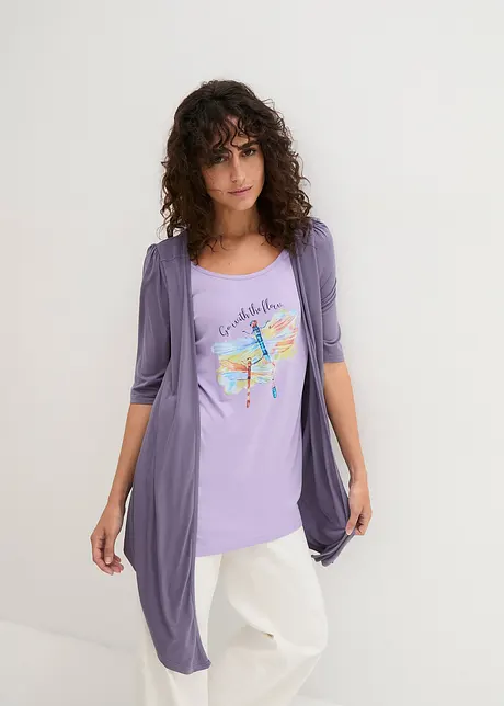 Maglia 2 in 1 in viscosa, bonprix