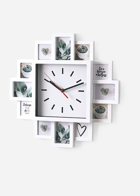 Orologio da parete con cornici per foto, bpc living bonprix collection
