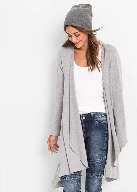 Cardigan in maglia misto viscosa, bonprix