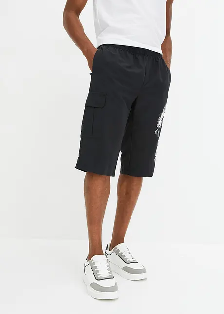 Bermuda lunghi in poliestere riciclato, regular fit, RAINBOW