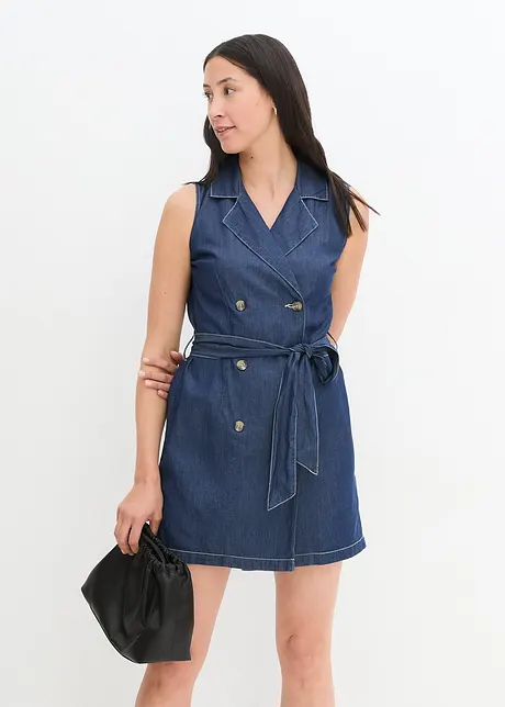 Abito di jeans con cintura da annodare, John Baner JEANSWEAR