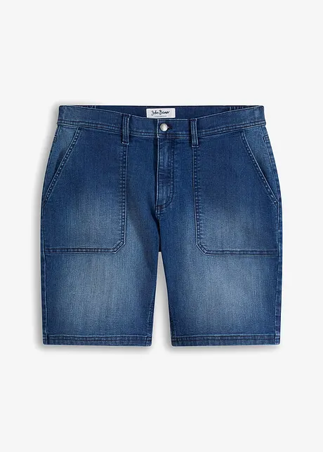 Bermuda in jeans elasticizzati, relaxed fit, John Baner JEANSWEAR