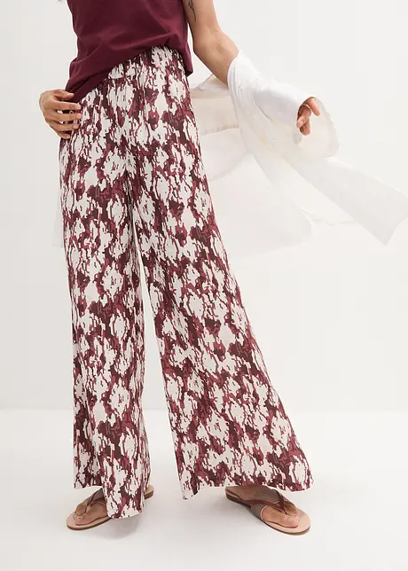 Pantaloni a palazzo leggeri con cinta comoda, bpc bonprix collection