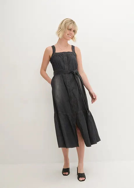 Abito di jeans con cintura da annodare, John Baner JEANSWEAR