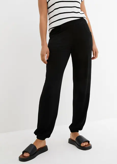 Pantaloni in jersey con comodo elastico in vita e al fondo gamba, bonprix