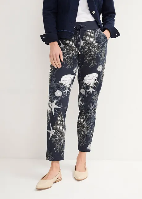 Pantaloni in felpa di misto cotone, bonprix