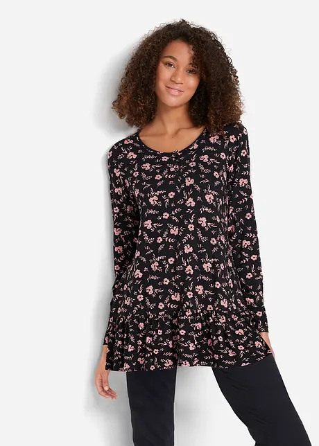 Tunica lunga con tasche e maniche lunghe, bonprix