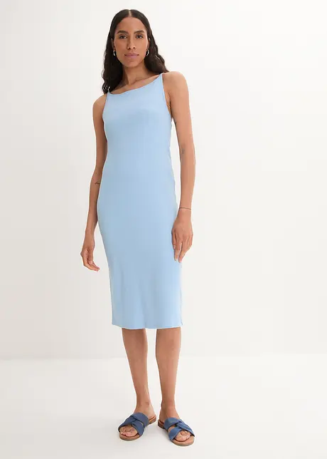 Abito di jersey elasticizzato con cotone biologico, bonprix