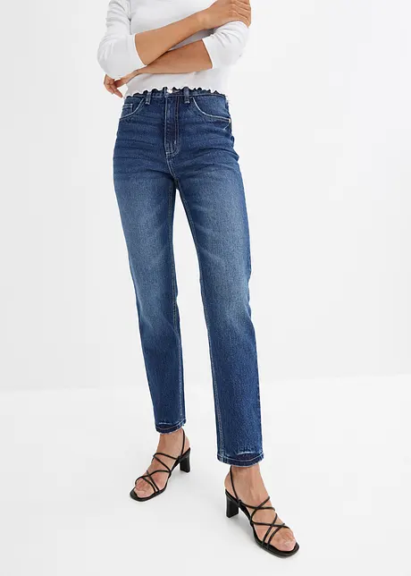 Jeans straight, a vita alta, bonprix