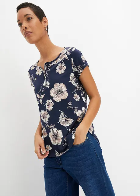 Maglia con zip, bonprix