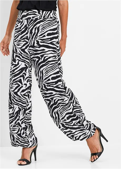 Pantaloni a palazzo in viscosa fluente, bonprix