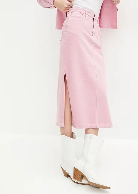 Gonna in twill di puro cotone, bonprix