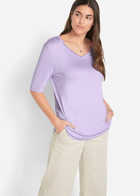 Maglia lunga in morbida viscosa (pacco da 2), bonprix