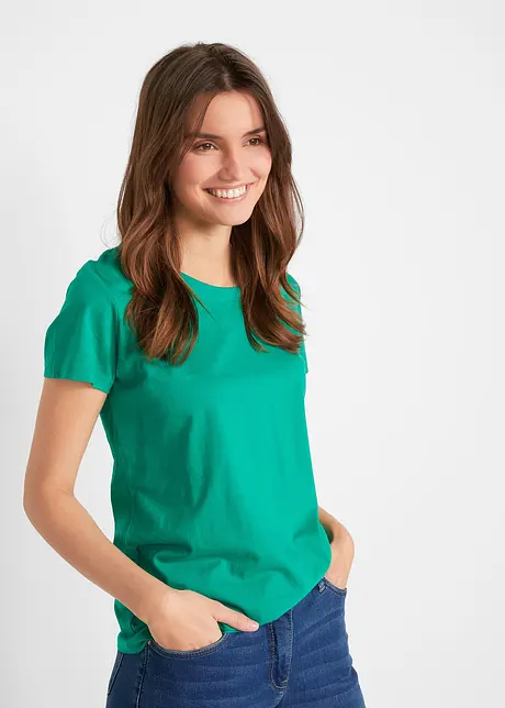 Maglia con scollo rotondo e maniche corte (pacco da 5), bonprix